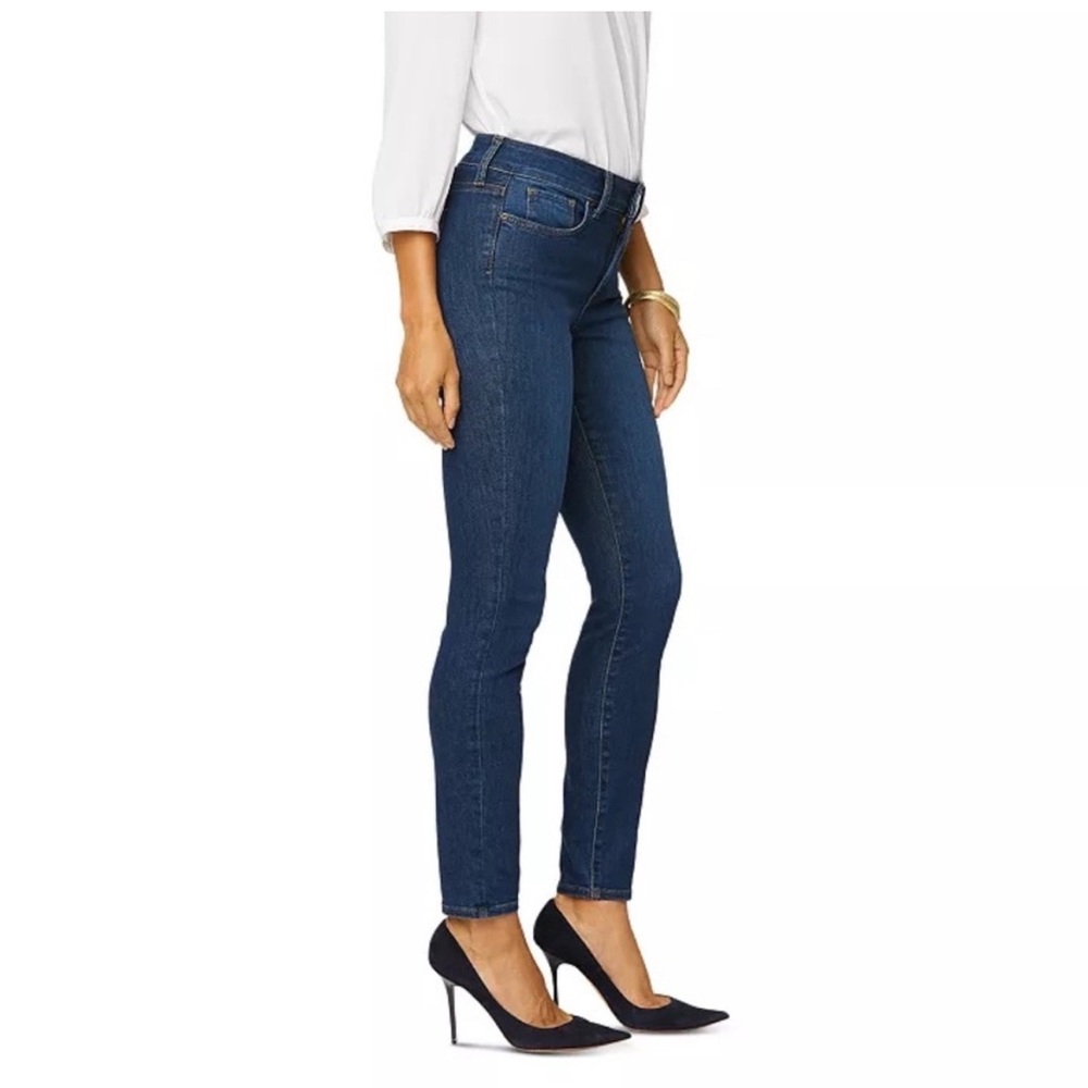 NYDJ Women's Skinny Jeans Medium Wash Dark Blue US 6 New - Picture 1 of 8